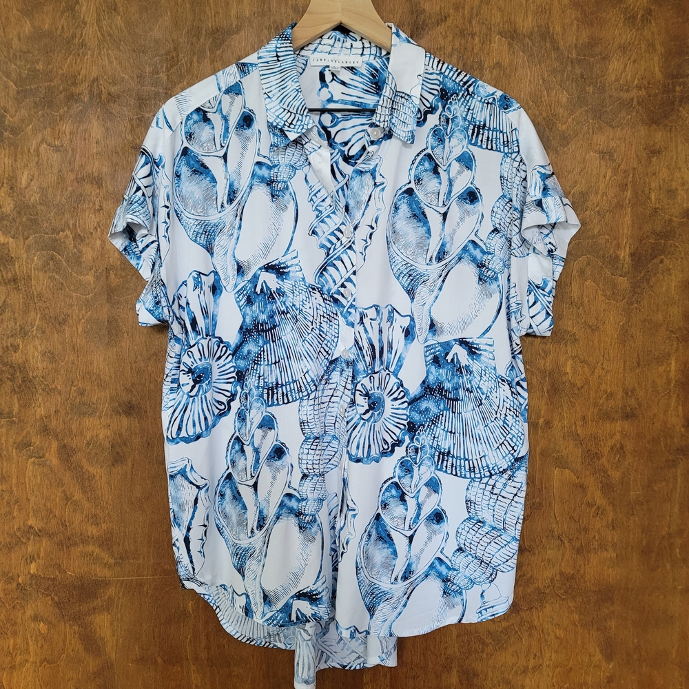 Blue Patterned Men's Shirt